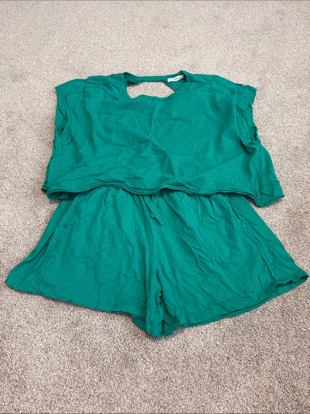 Women’s Green Relaxed Short Set